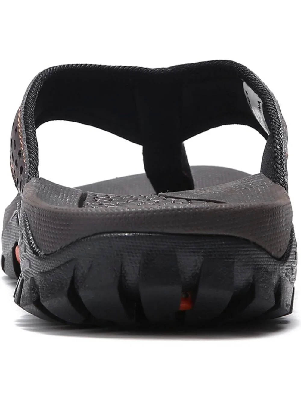 Men's Brown Orange Sport Flip Flops Comfort Outdoor Casual Thong Sandal Shoes